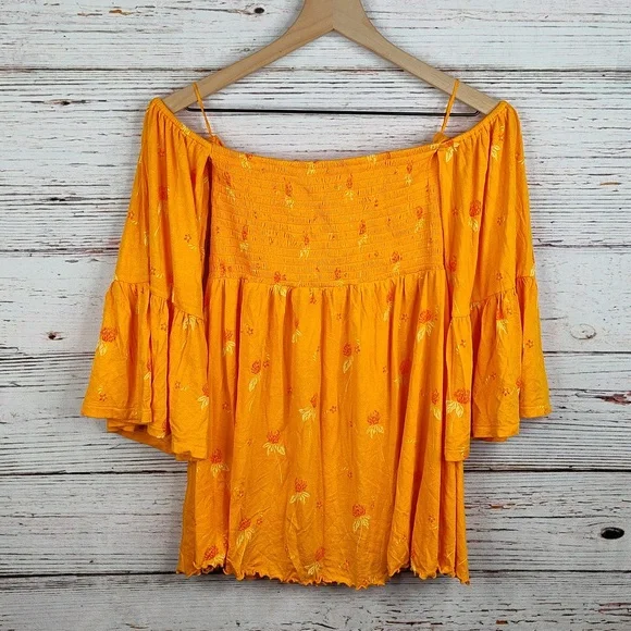 Free People Lana Floral Smocked Blouse - Picture 5 of 11